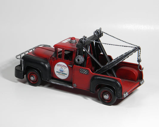 Vintage Tow Truck Metal Decor