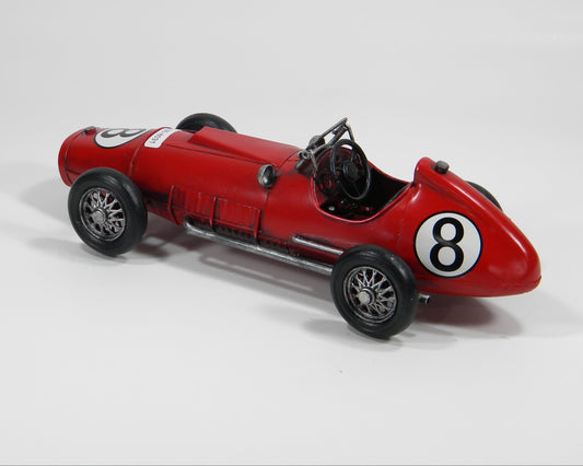 Vintage Racing Spirit Metal Car Decor