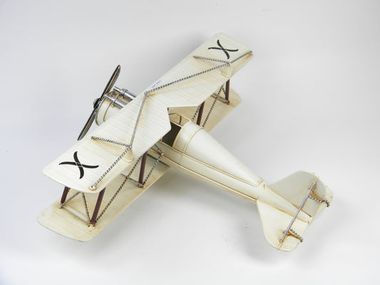 Vintage Ivory Biplane Model