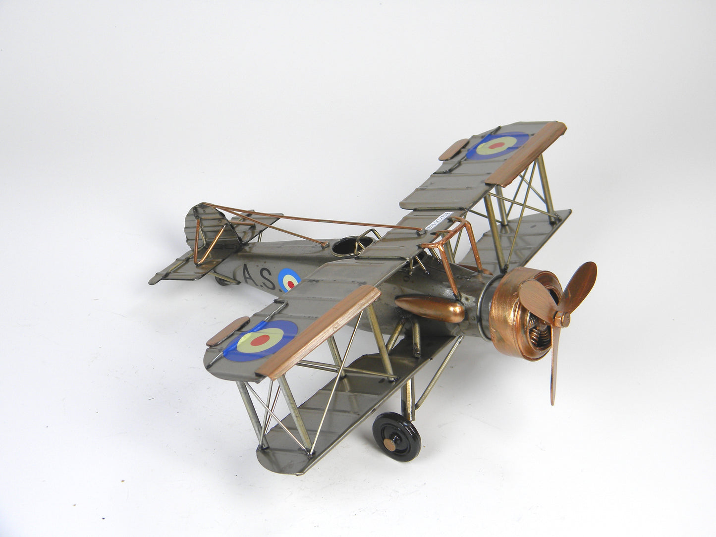 Vintage British Biplane Model