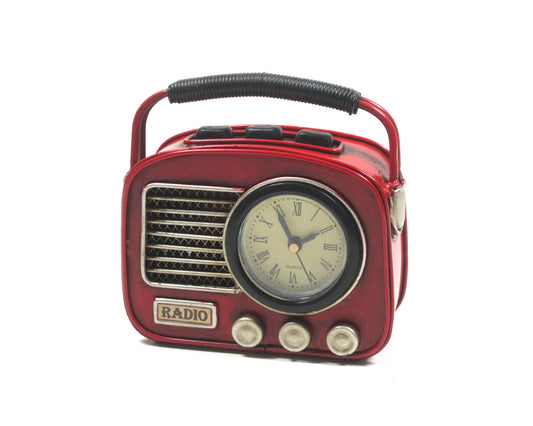Vintage Radio Clock Decor