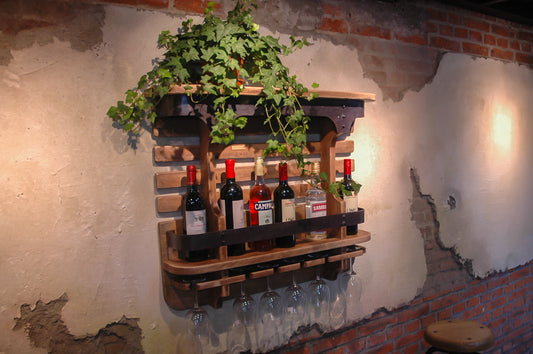 Vintage Hearth Wine Shelf