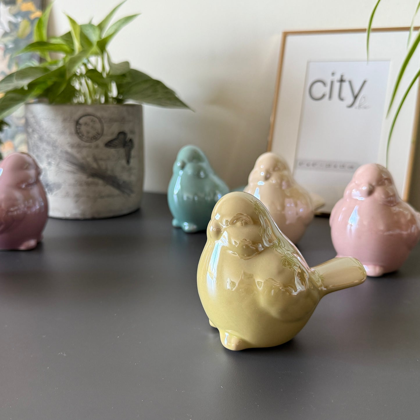 Ceramic Bird Figurines