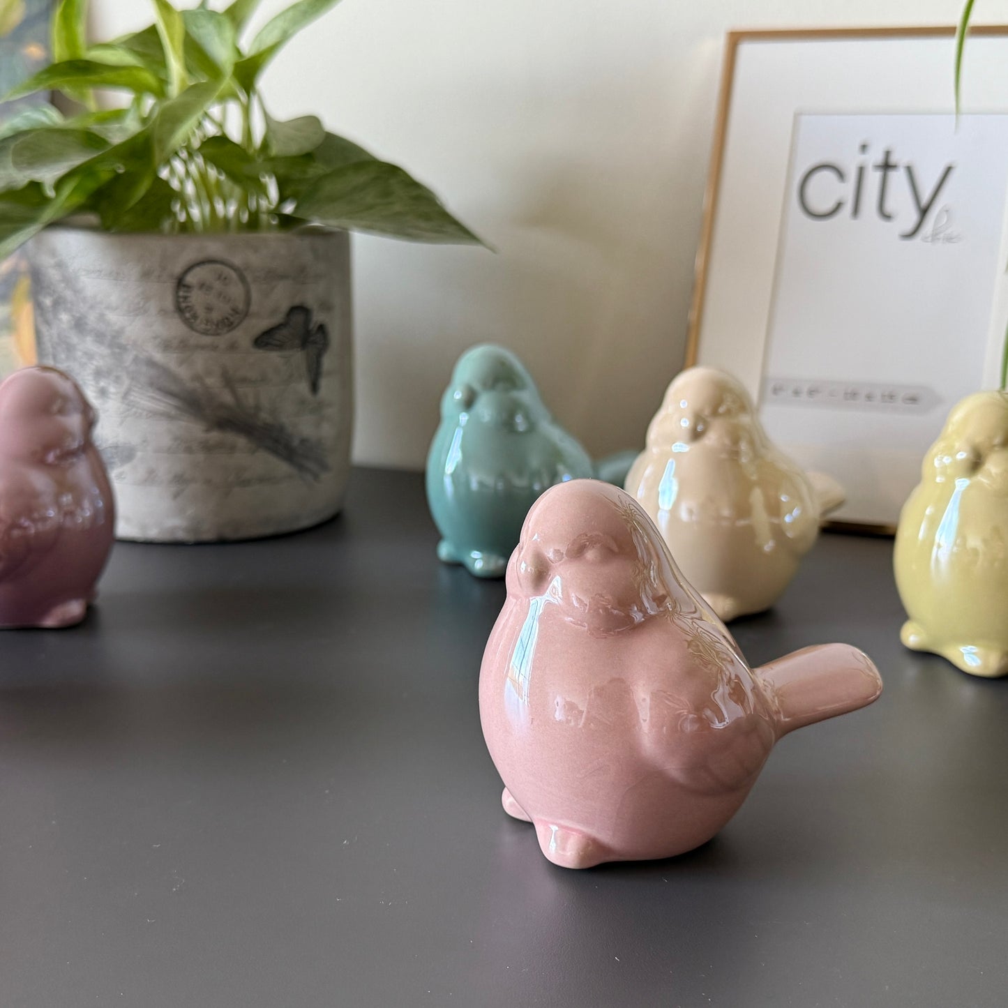 Ceramic Bird Figurines