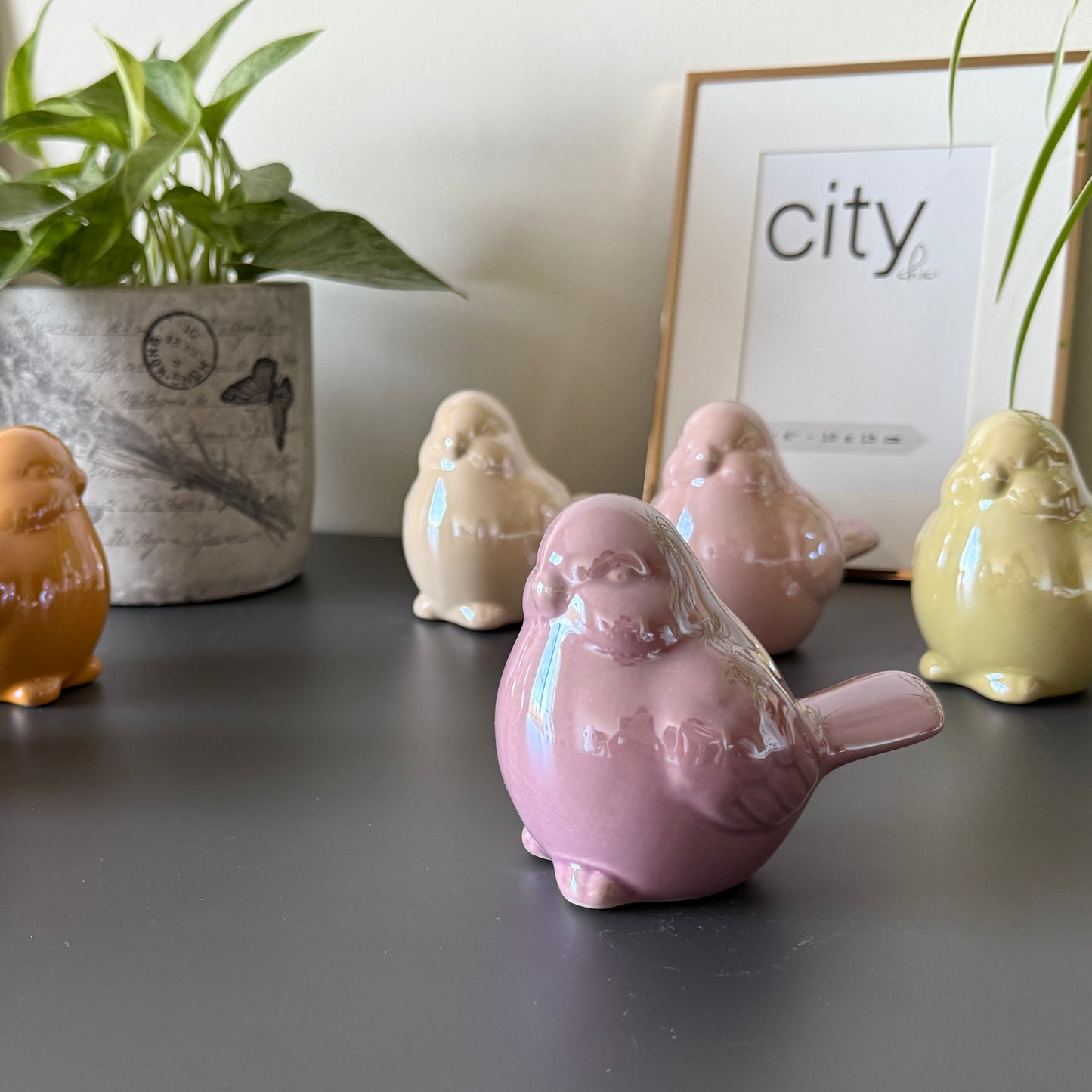 Ceramic Bird Figurines