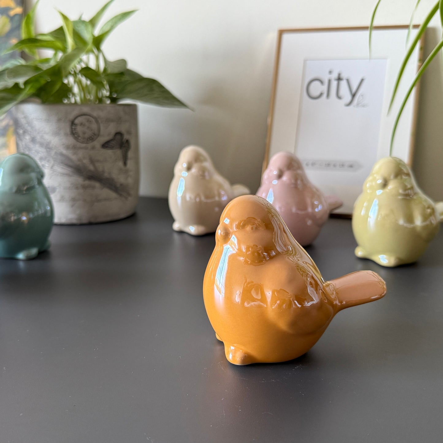Ceramic Bird Figurines