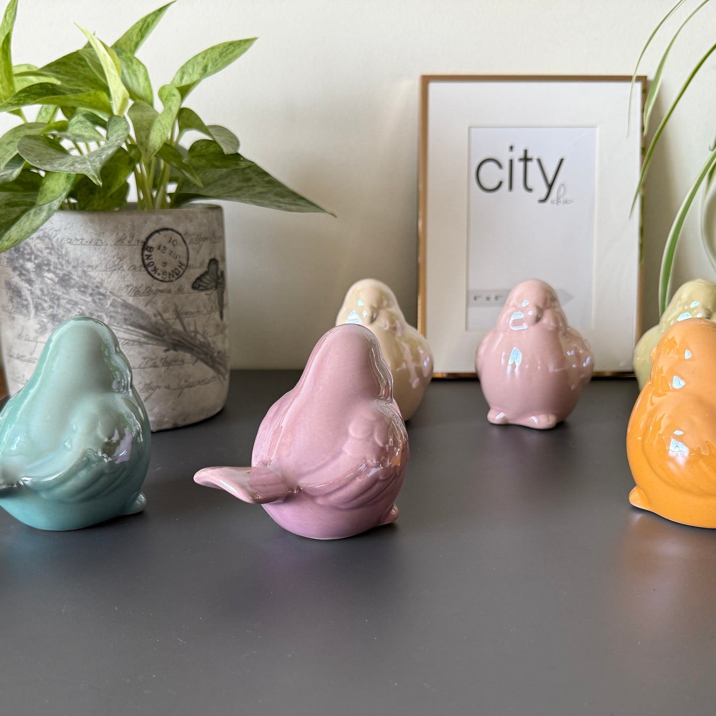 Ceramic Bird Figurines