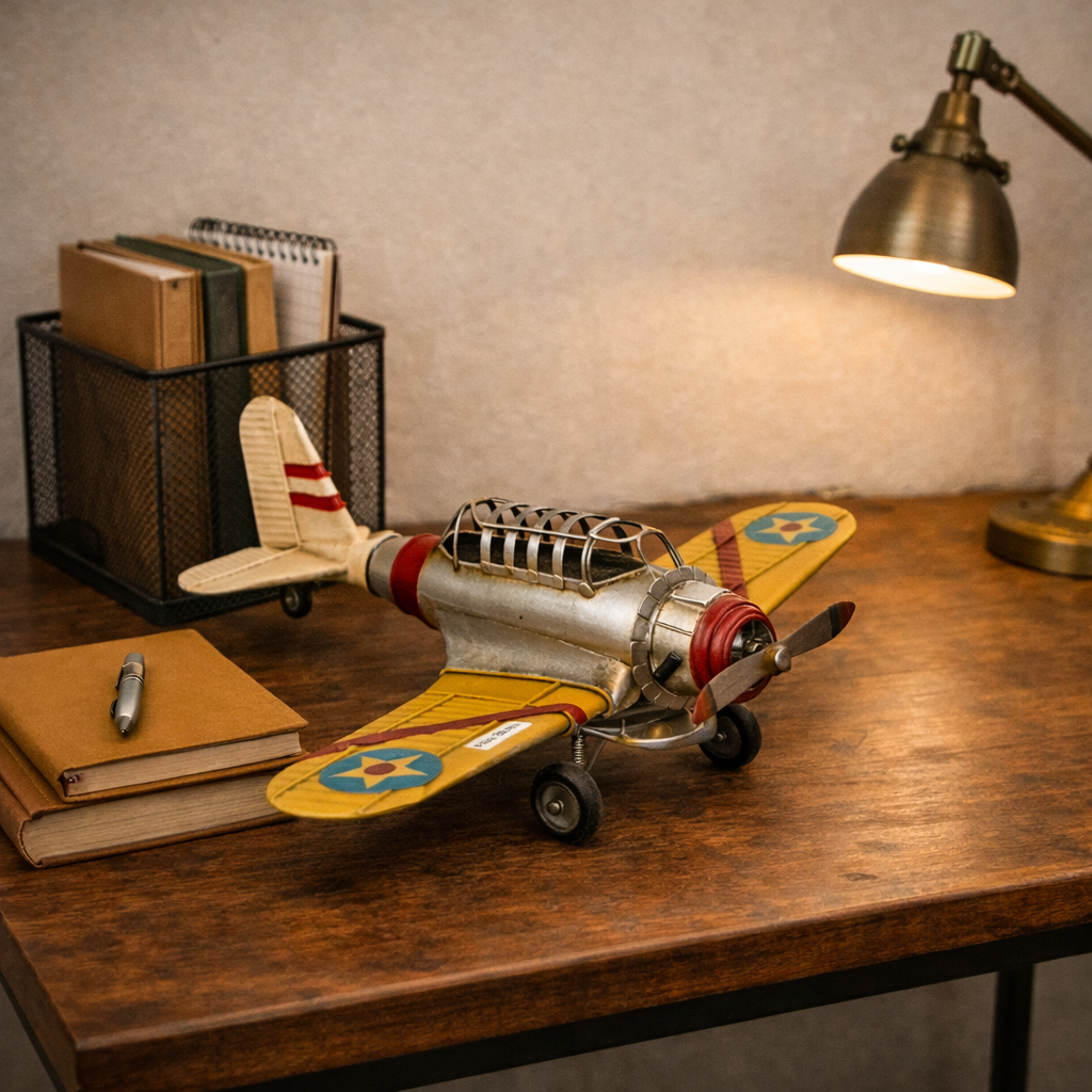 Vintage French Propeller Plane