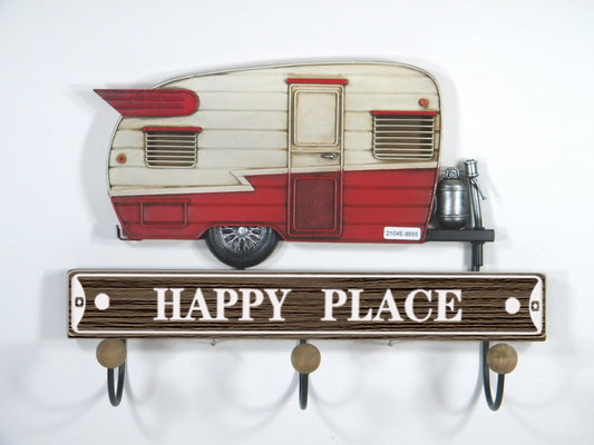 Vintage Camper Trailer Wall Hook Decor