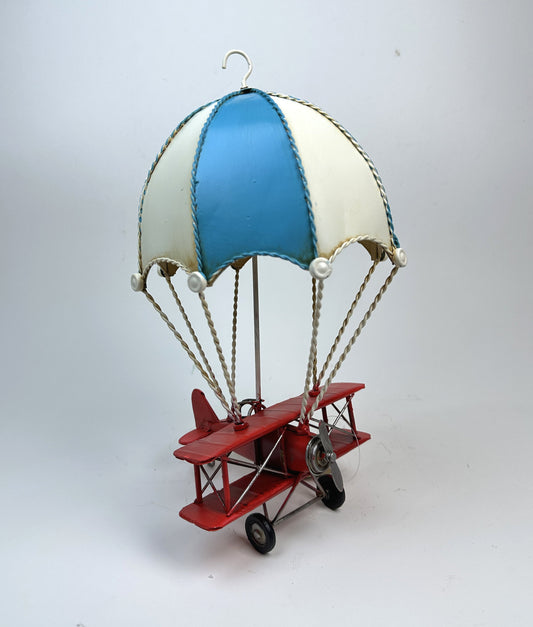 Vintage Parachute Aircraft Decor