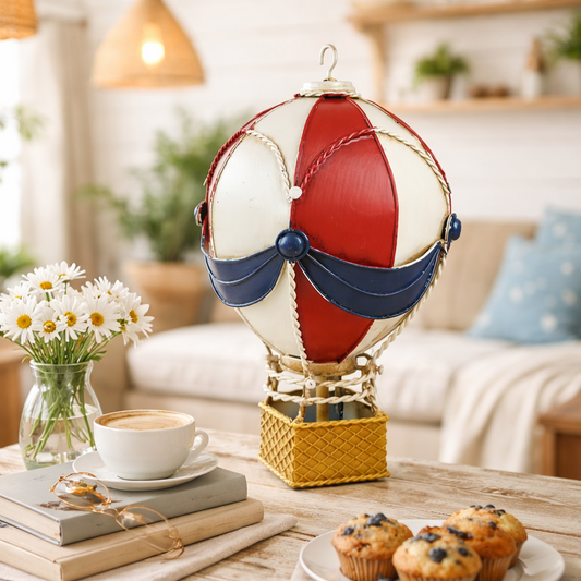 Vintage Hot Air Balloon Decor