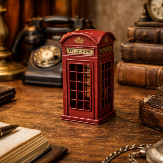 Vintage London Telephone Booth Coin Bank