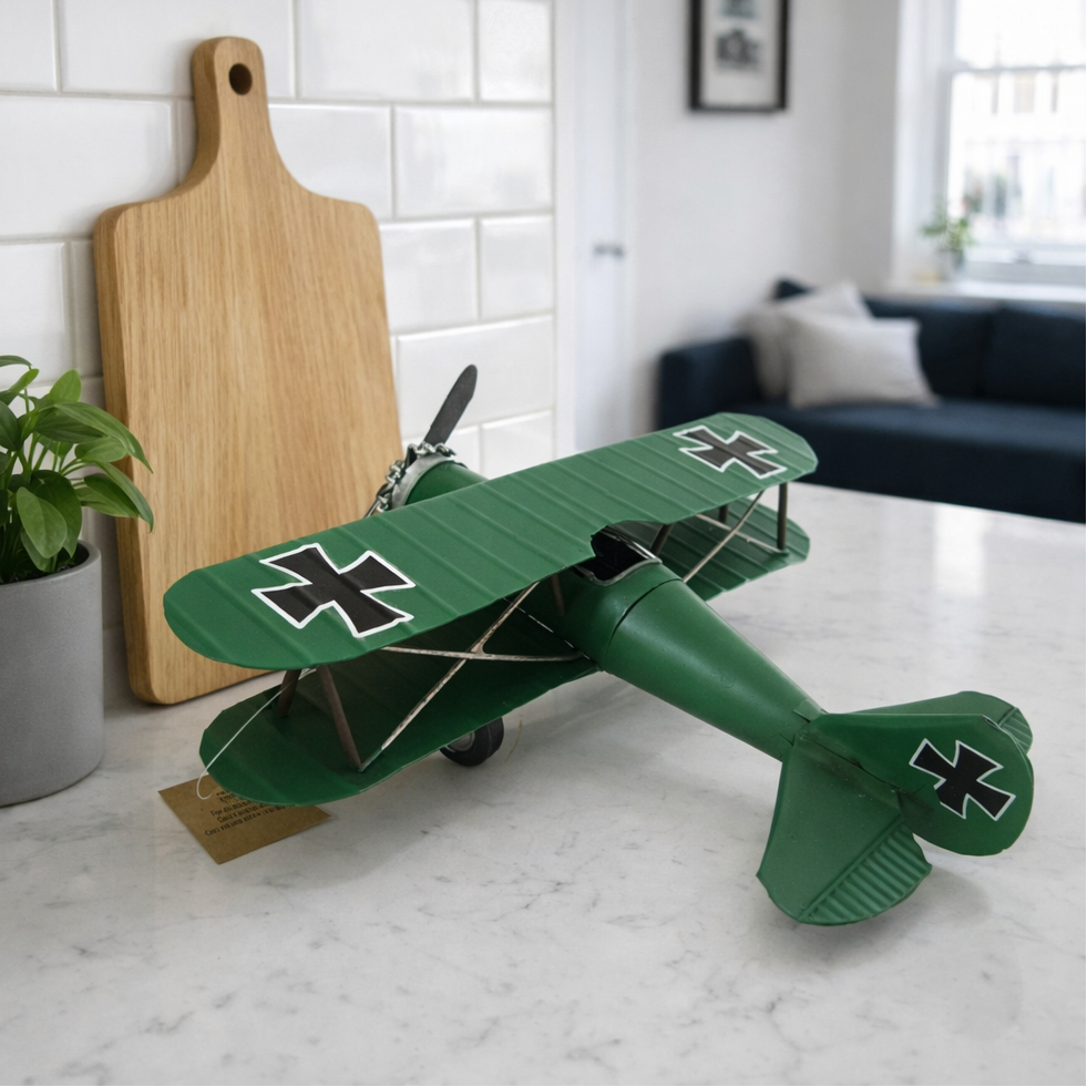 Vintage Biplane Model