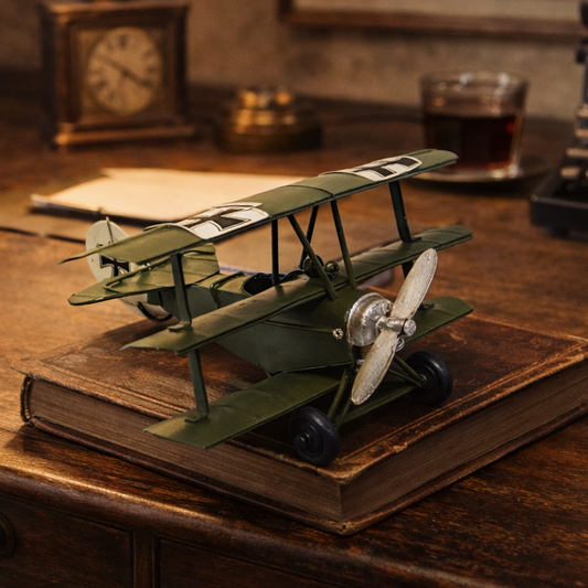 Vintage-Inspired Fighter Aircraft Triplane