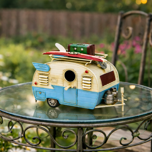 Vintage Travel Camper Metal Decor