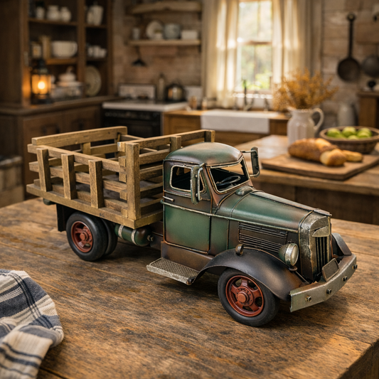 Vintage Farm Truck Metal Decor