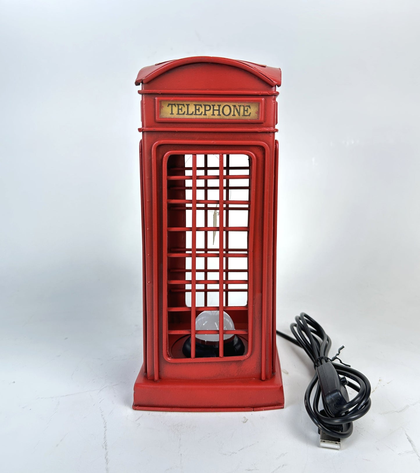 Vintage London Telephone Box USB Table Lamp