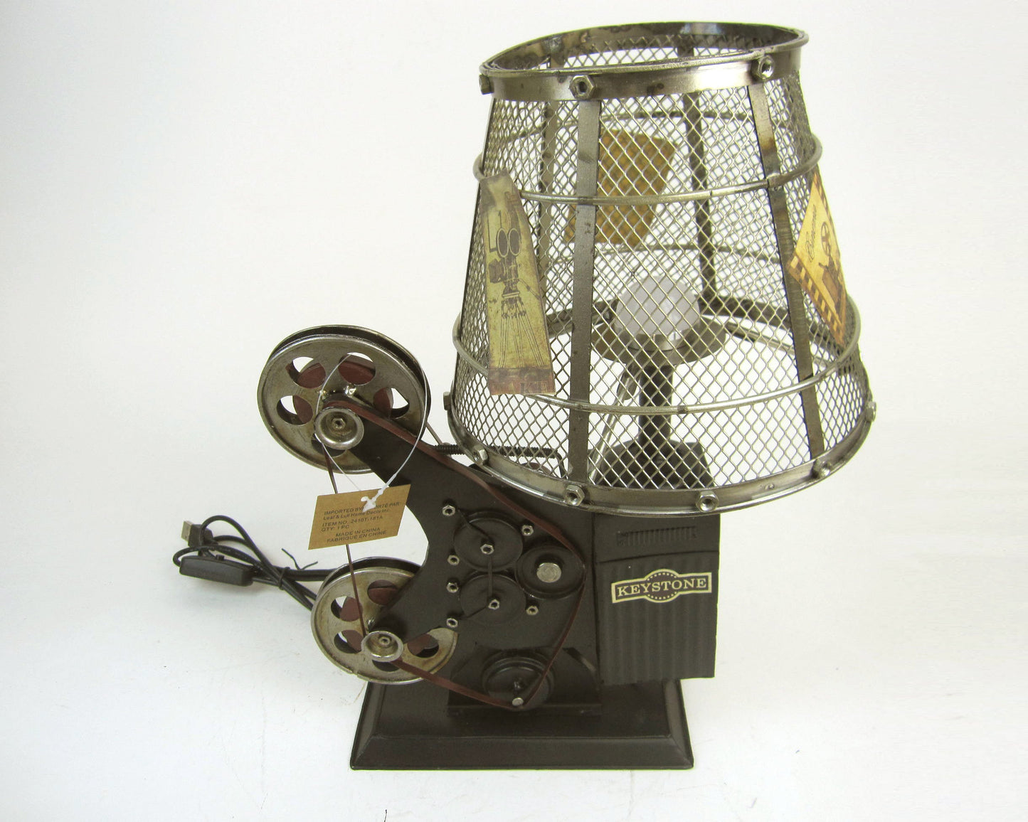 Vintage Film Projector USB Table Lamp
