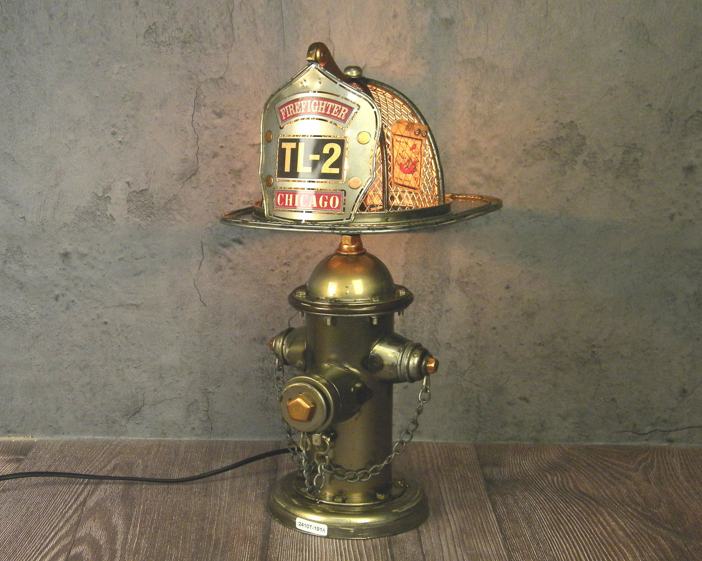 Vintage Firefighter Hydrant USB Table Lamp