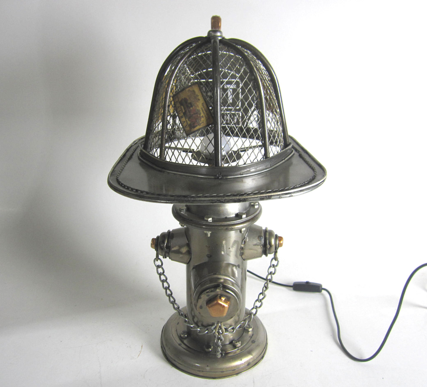 Vintage Firefighter Hydrant USB Table Lamp