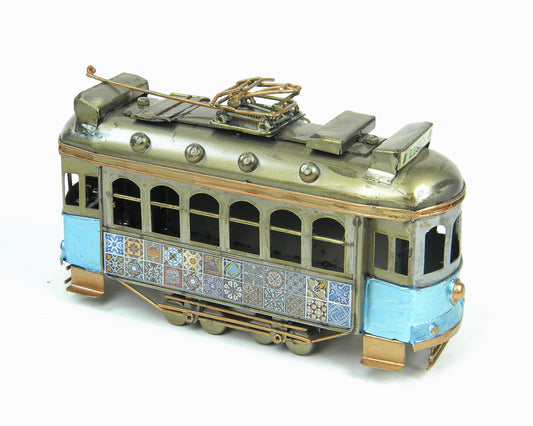 Vintage European Tram Metal Decor