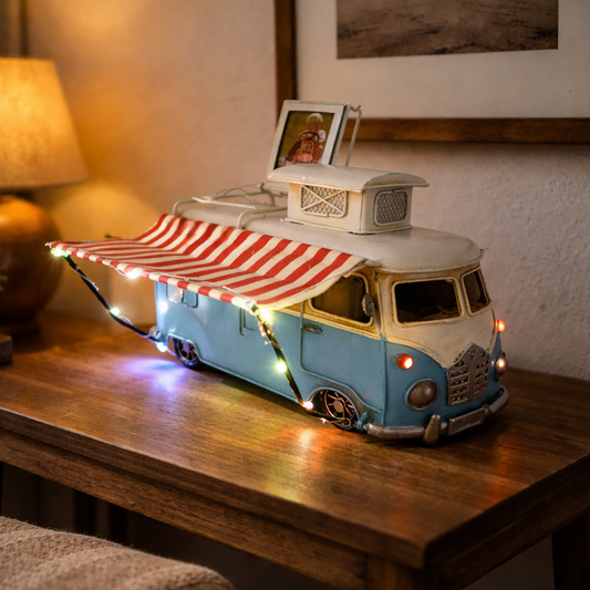 Vintage Lighted Ice Cream Van Decor