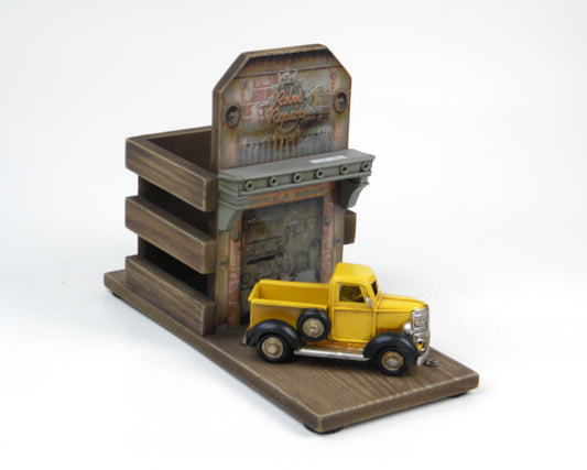 Vintage Garage Pen Holder Decor