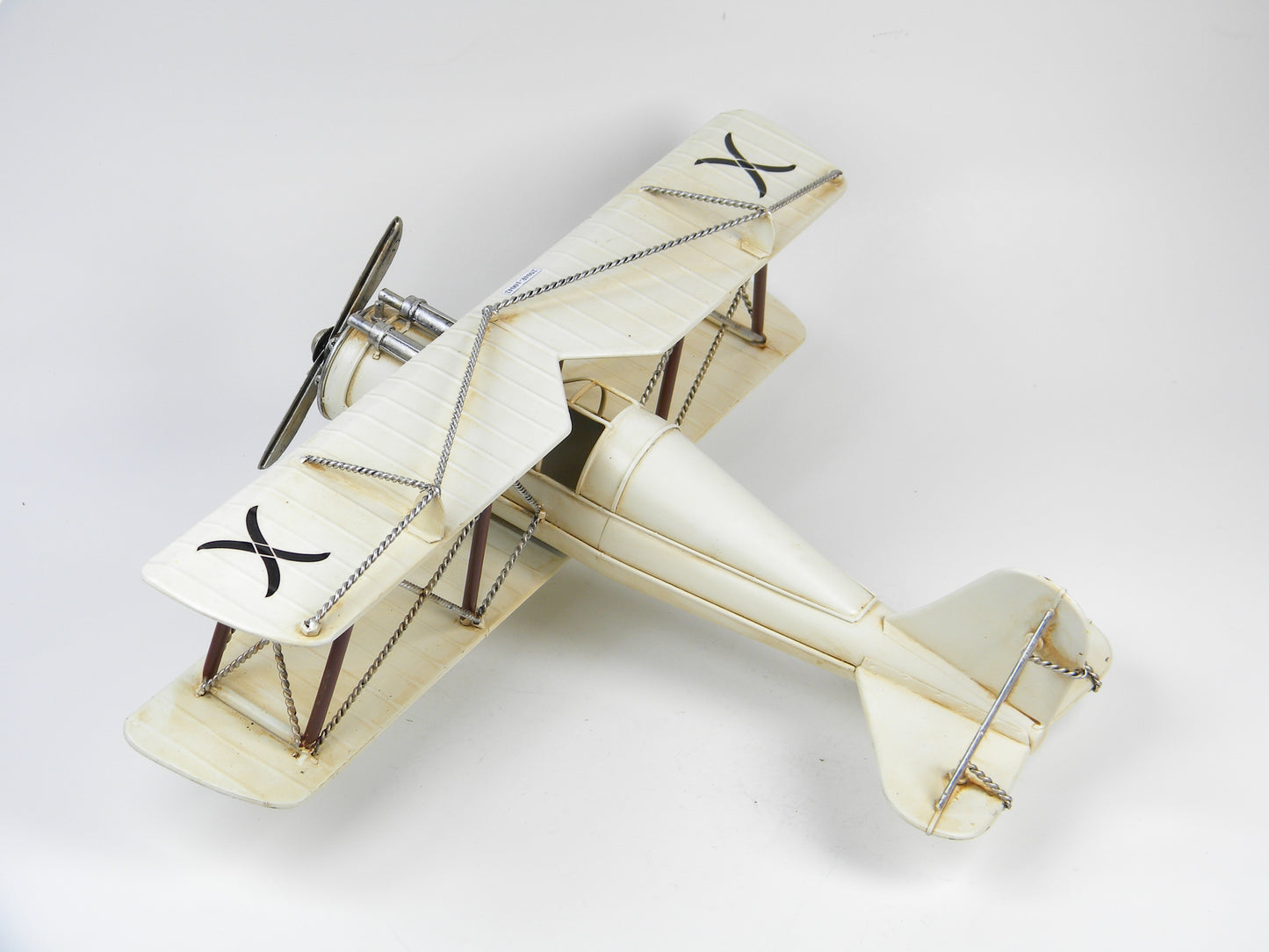 Vintage Ivory Biplane Model