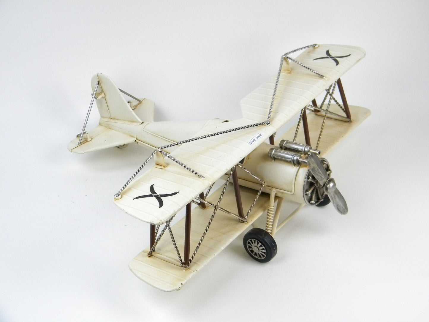 Vintage Ivory Biplane Model
