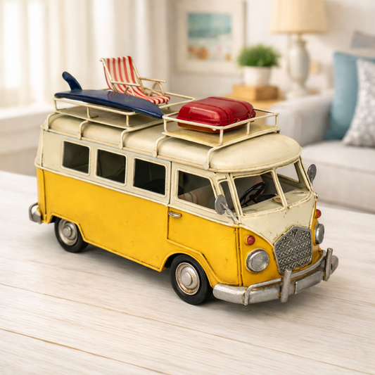 Vintage Coastal Style Camper Van Decor