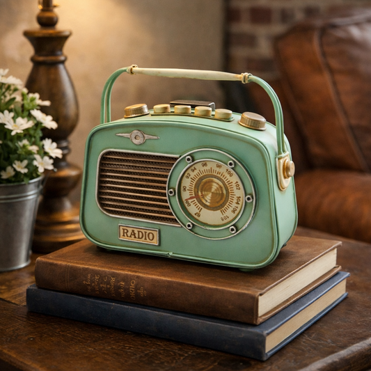 Vintage Radio Coin Bank Decor
