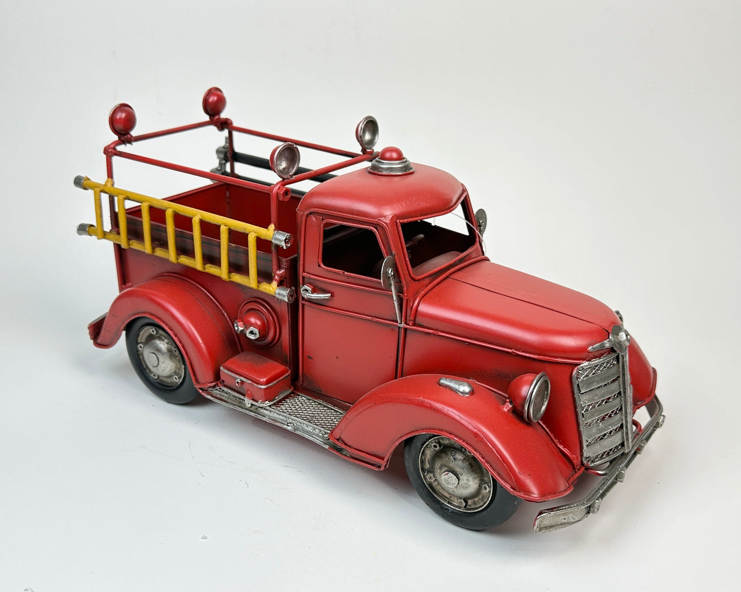 Vintage Fire Truck Flower Pot