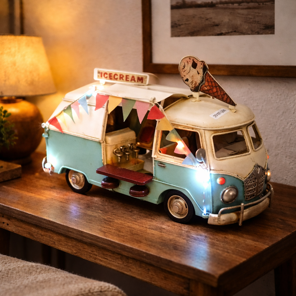 Retro Delight Ice Cream Van Decor