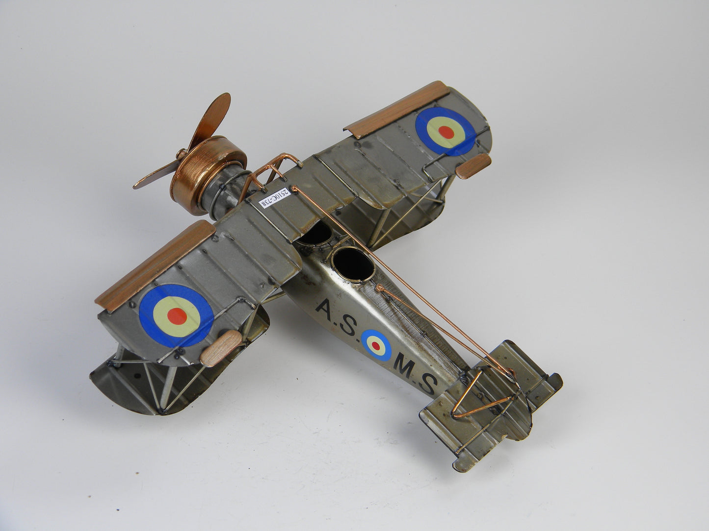 Vintage British Biplane Model