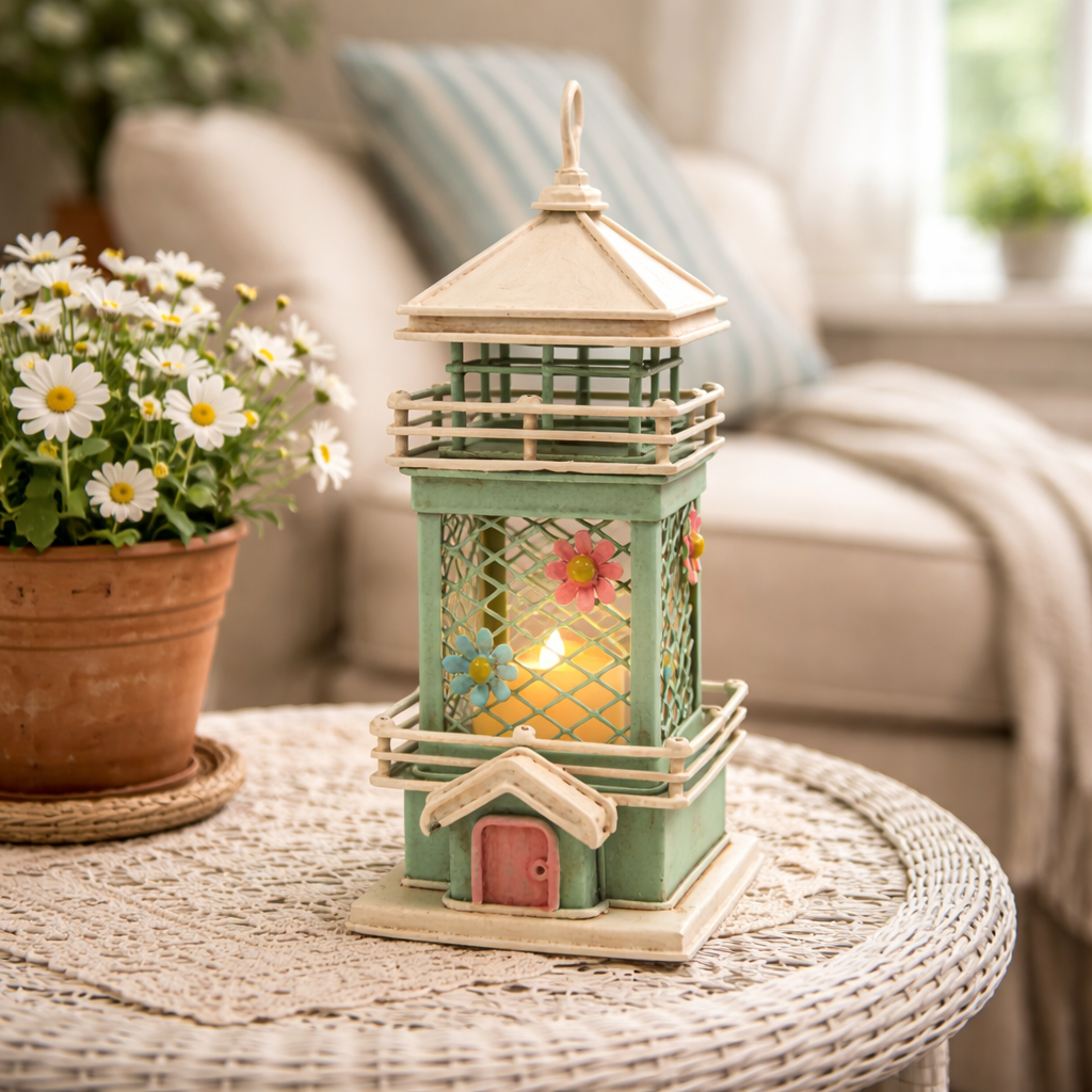 Charming Lighthouse Candle Holder