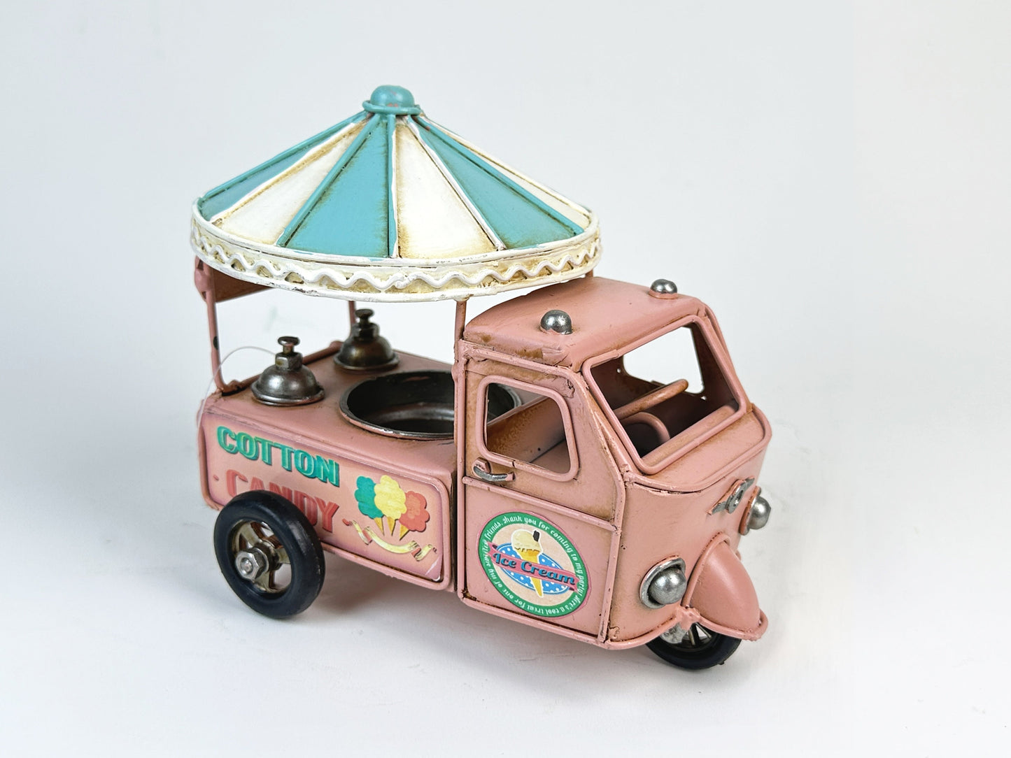 Vintage Cotton Candy Cart Candle Holder