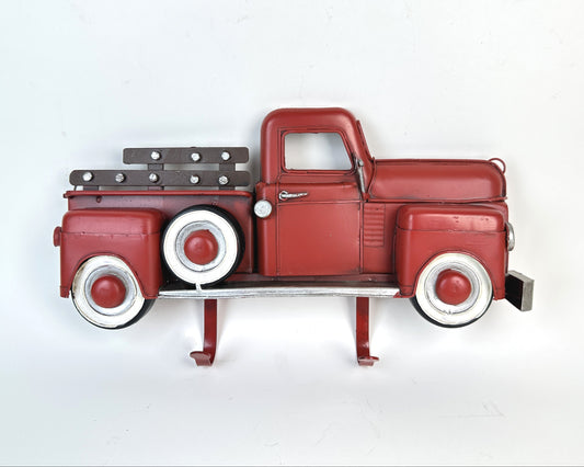 Vintage Red Truck Wall Hook