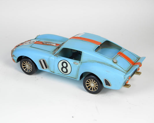 Vintage Racing Car Metal Decor