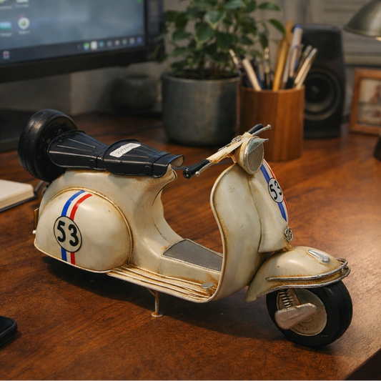 Vintage Racing Scooter Decor