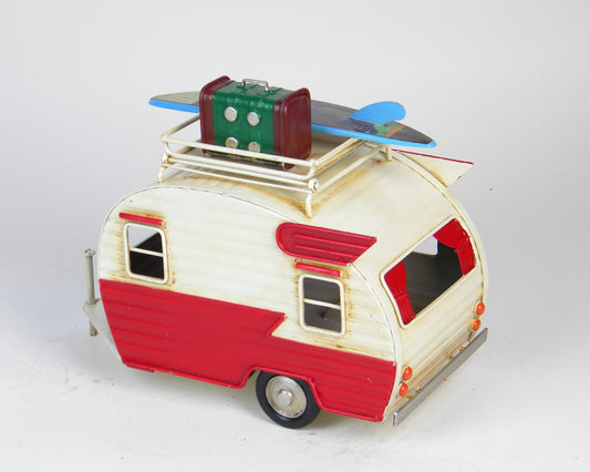 Vintage Camper Trailer With Photo Frame