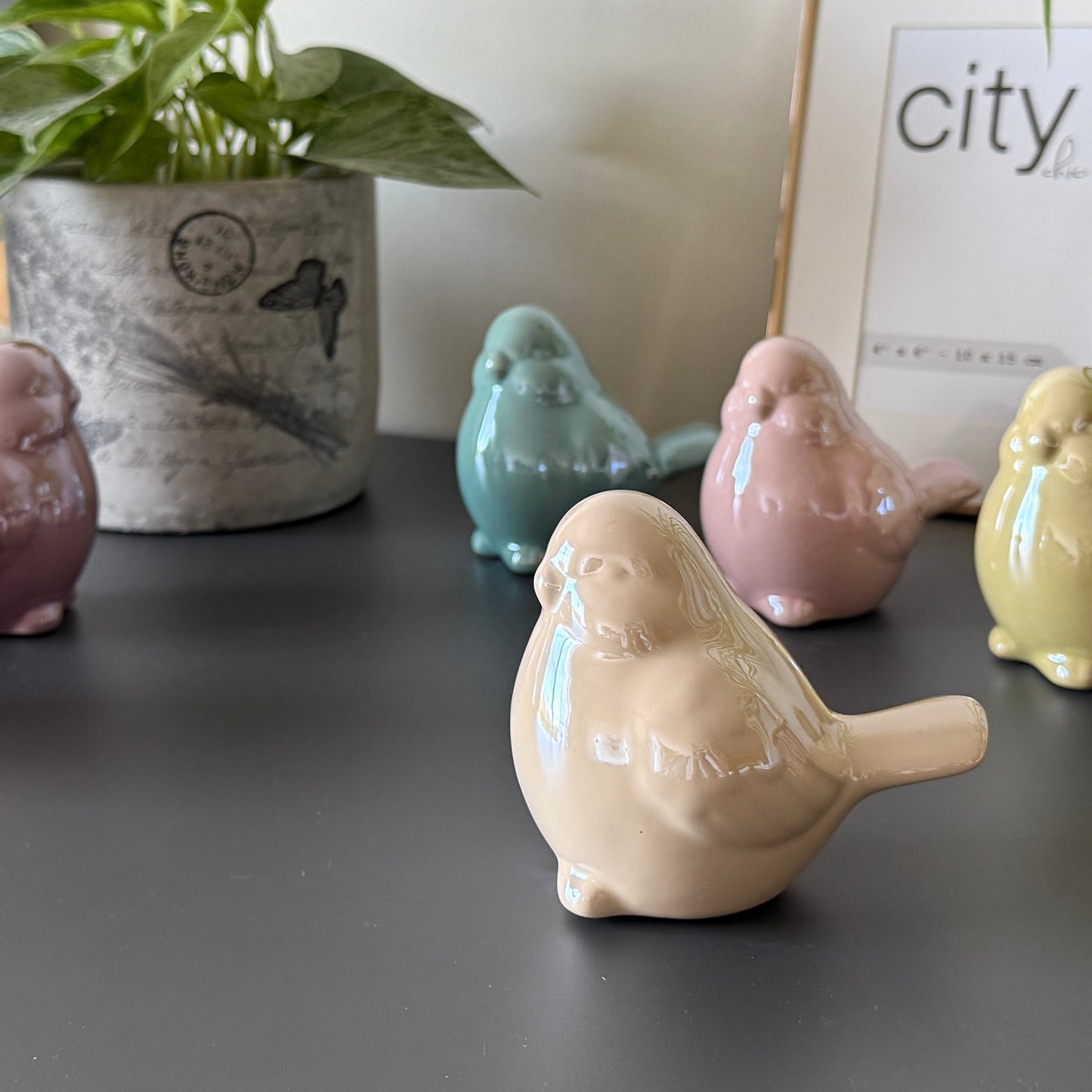 Ceramic Bird Figurines
